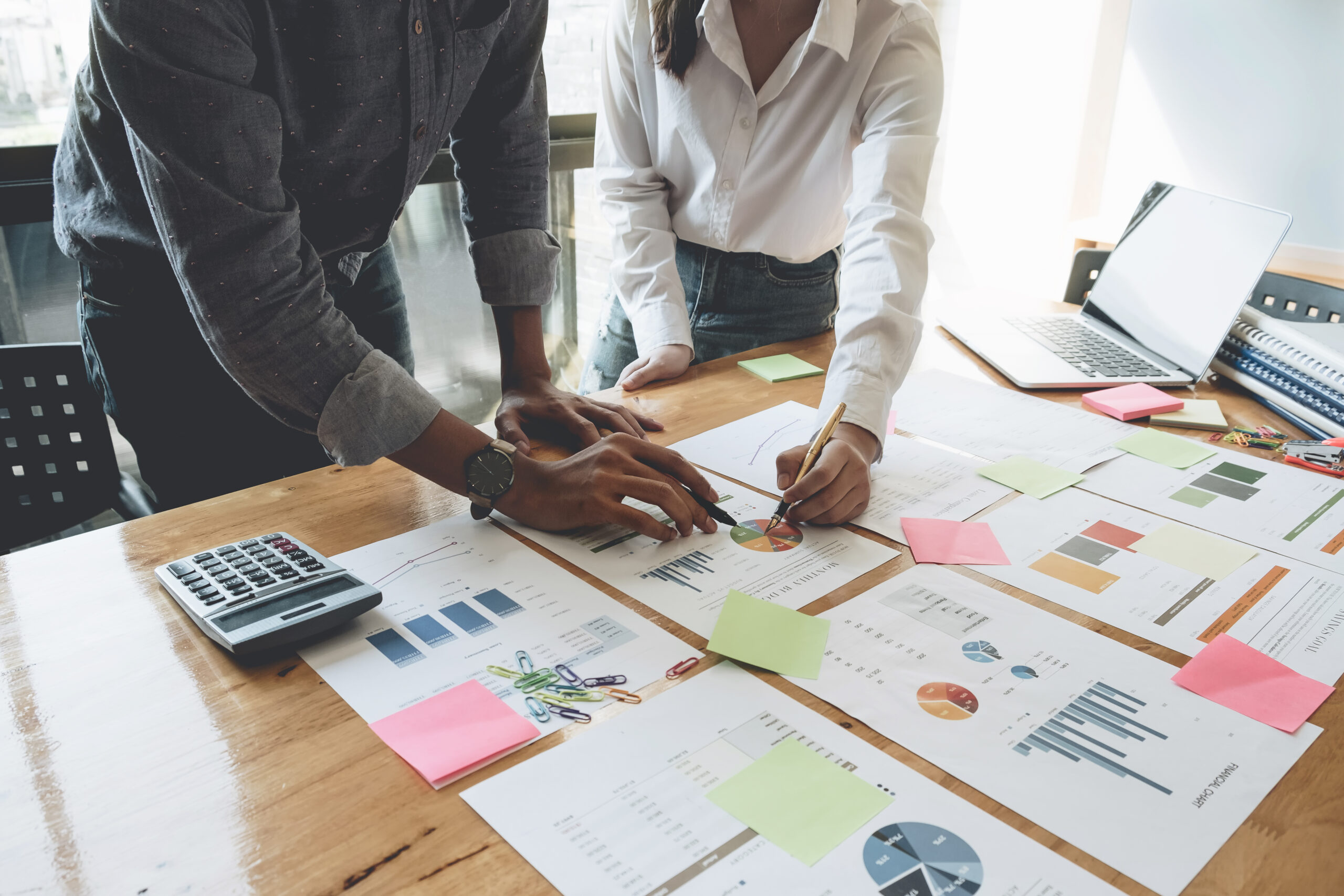 Business People Planning Strategy Analysis from financial docume Business People Planning Strategy Analysis from financial document report, Office Concept